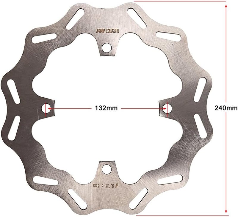 Wivplex 240MM Rear Brake Disc Rotor for Motorcycles - Image 2