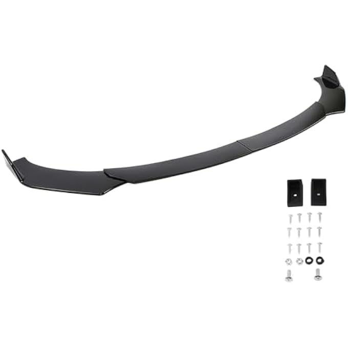 Haofy Universal Front Bumper Lip Splitter, Made of Plastic, Downforce Increased Front Bumper Protector, Durable Front Lip with Rounded Corners, Easy Installation, Improve - Image 5