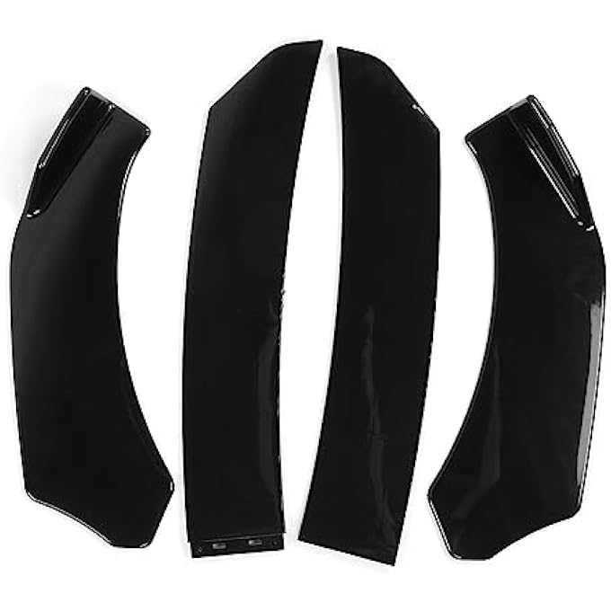 Haofy Universal Front Bumper Lip Splitter, Made of Plastic, Downforce Increased Front Bumper Protector, Durable Front Lip with Rounded Corners, Easy Installation, Improve - Image 2