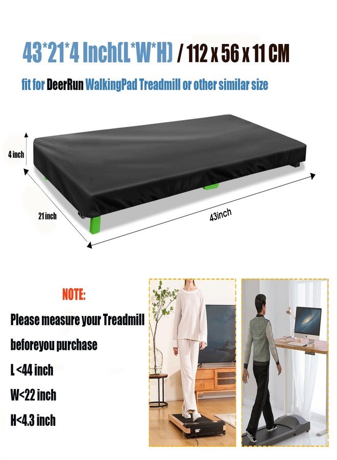 Aidetech Under Desk Treadmill Dust-Proof and Waterproof Protective Cover - 43L x 21W x 5H Inch (Cover Only) - Image 2