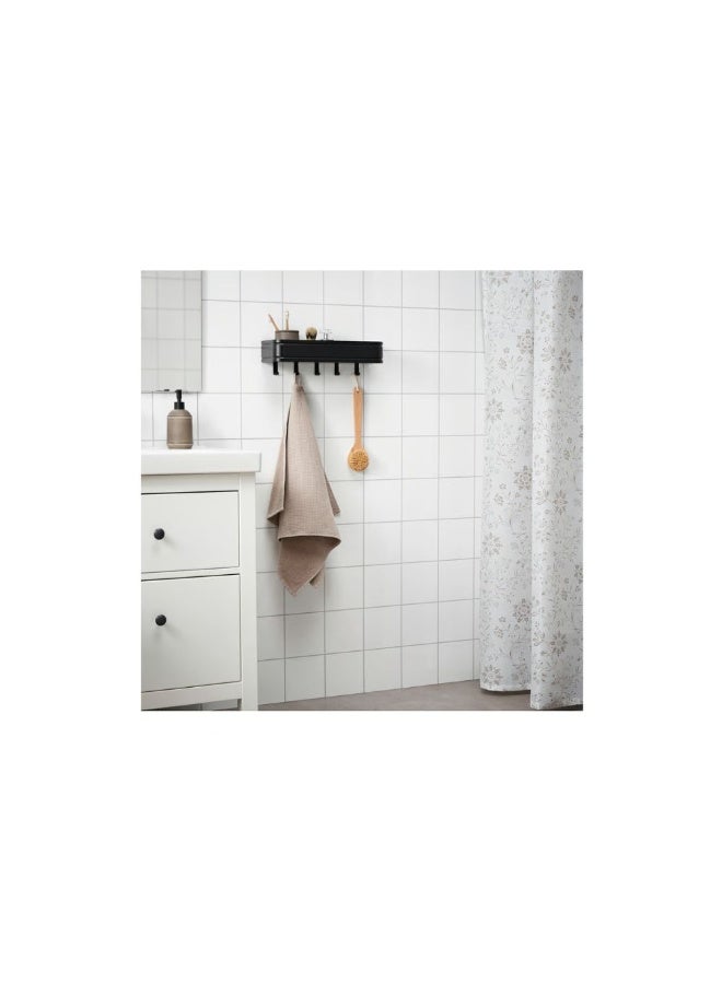 Wall shelf with 5 hooks - Image 2