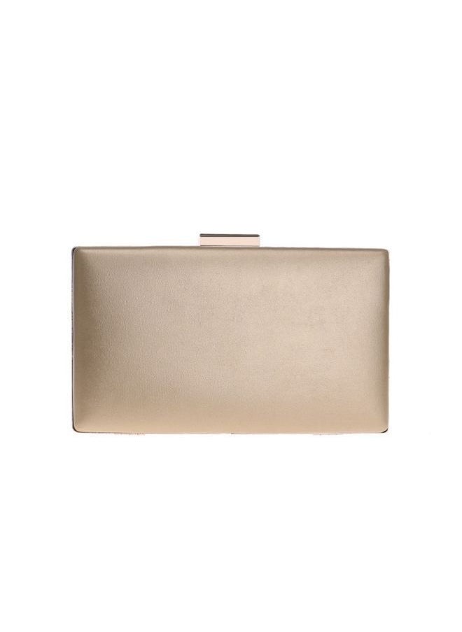 NIBEMINENT - Flower Design Clutch Bag Beige - Image 1