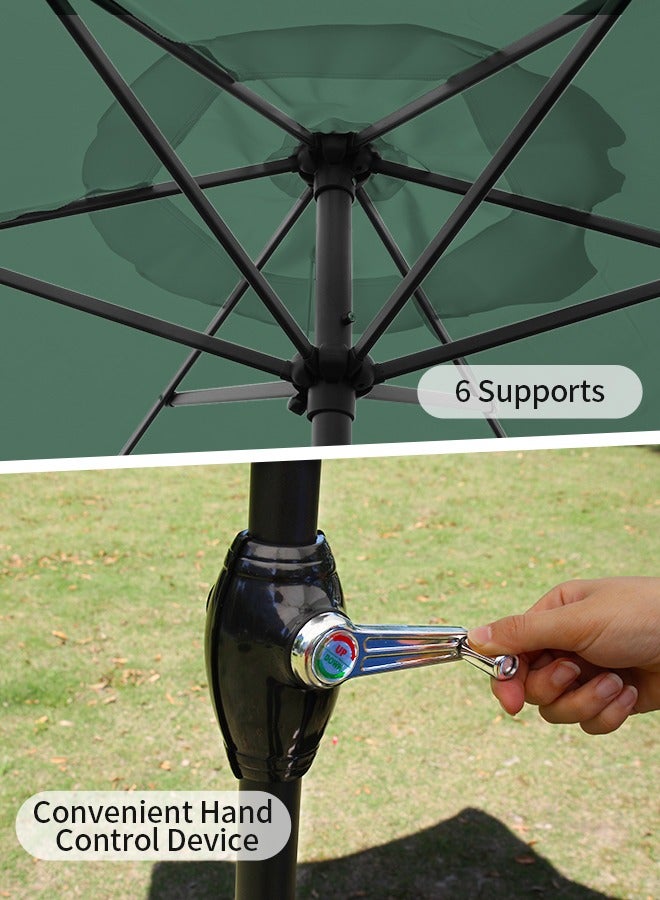 APEX Outdoor Umbrella 2.3M Steel Pole UPF50+ Protection Large Sun Shade Balcony Parasol for Outdoor Garden Backyard, Umbrella without base - Image 5