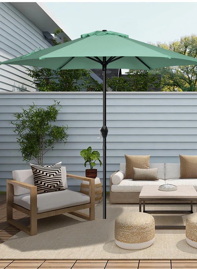 APEX Outdoor Umbrella 2.3M Steel Pole UPF50+ Protection Large Sun Shade Balcony Parasol for Outdoor Garden Backyard, Umbrella without base - Image 4