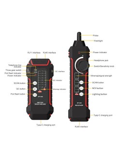 SYOSI Line Finder, Network Wire Tracker, RJ11 RJ45 Network Cable Tester, Multifunction Anti-Interference Ethernet Cable Finder for Network Cable, Telephone Line, Neutral Wire and Live Wire - pzsku/ZD16DDA1DBB037DECCB71Z/45/_/1703839739/be656836-5482-4f19-b323-4834f23c38e5