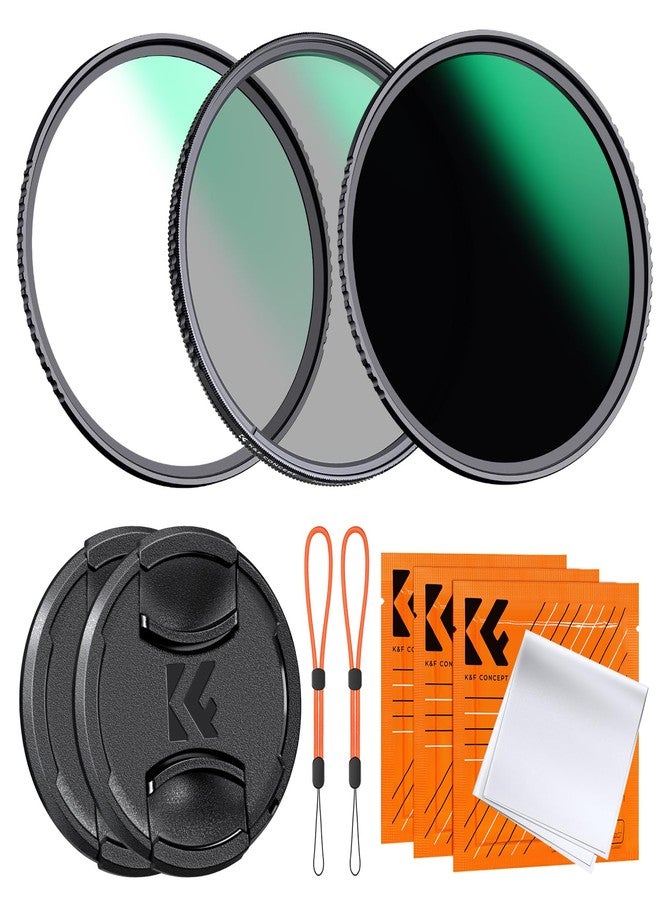 كيه آند إف كونسبت فلتر عدسة K&F Concept 67mm CPL MCUV ND1000 مع طقم غطاءين للعدسة، مقاوم للماء، مستقطب، حماية من الأشعة فوق البنفسجية، فلتر عدسة كاميرا بكثافة محايدة ثابتة مع 24 طبقة طلاء. - Image 1