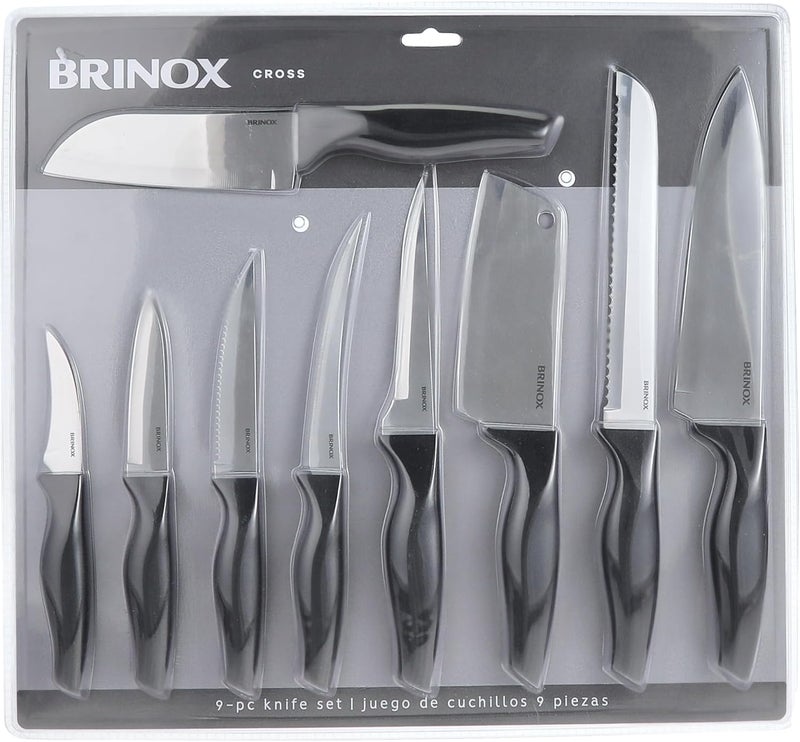 BRINOX طقم سكاكين برينوك كروس من الفولاذ المقاوم للصدأ 9 قطع (2556/517) - Image 1