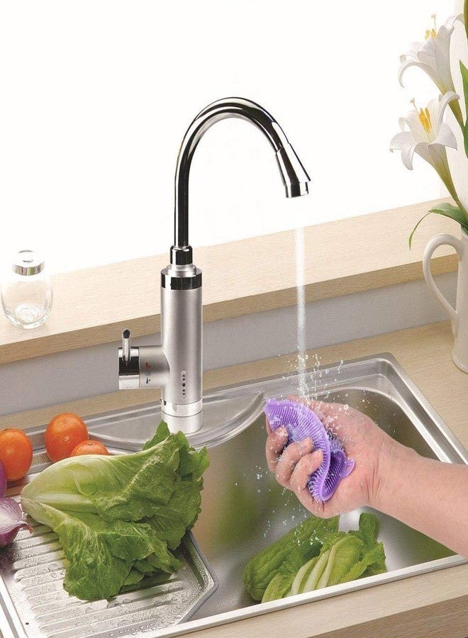 TP INCORP Silicone Sponge Dish Washing Scrubber Non Stick Cleaning Sponge Food-Grade Better Sponge Dishwasher-Safe Dish Brush Kitchen Scrubber - Pack of 7 - Image 5