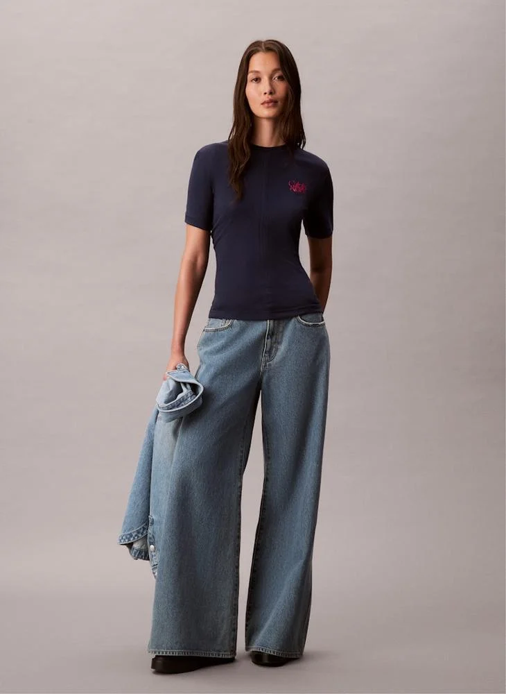 Calvin Klein Jeans  Graphic Crew Neck T-Shirt for Women | Best Price UAE