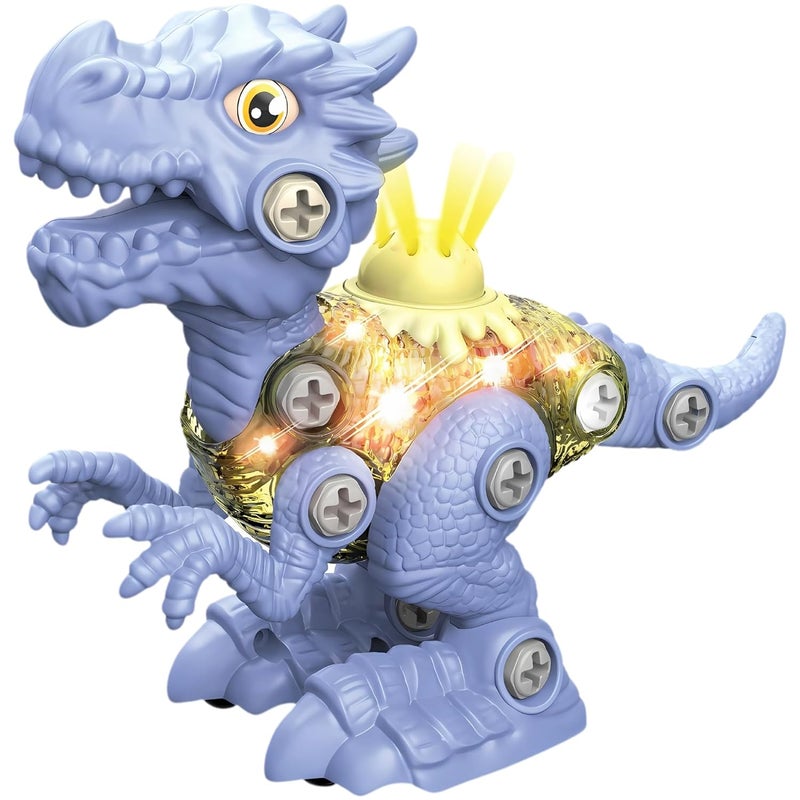 ThinkerPlace DIY Sliding Dinosaur Kit Iguanodon with Light & Sound | Learn About Fossils | Take Apart Dinosaur Toys | Build, Play & Learn | Toy for Kids Age 4+ | Science & Learning Toy - Image 1