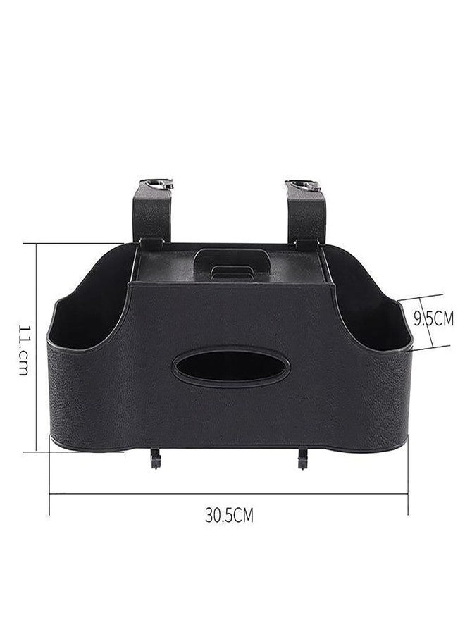 WENGTY Multifunctional Car Backseat Organizer Tissue Holder & Cup Slot – Premium Storage Solution for Travel Essentials. - Image 2