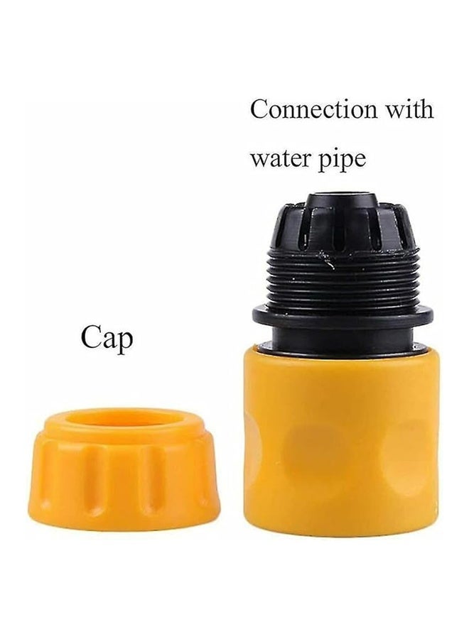 واي جيه موصل طرف الخرطوم، تركيبة التوصيل السريع لطرف أنبوب الخرطوم للموصل السريع طرف خرطوم الوصلة السريعة، وصلة الري بالحدائق الموصلات السريعة مهايئات أدوات الحديقة، 6 حزمة (أصفر) - Image 2