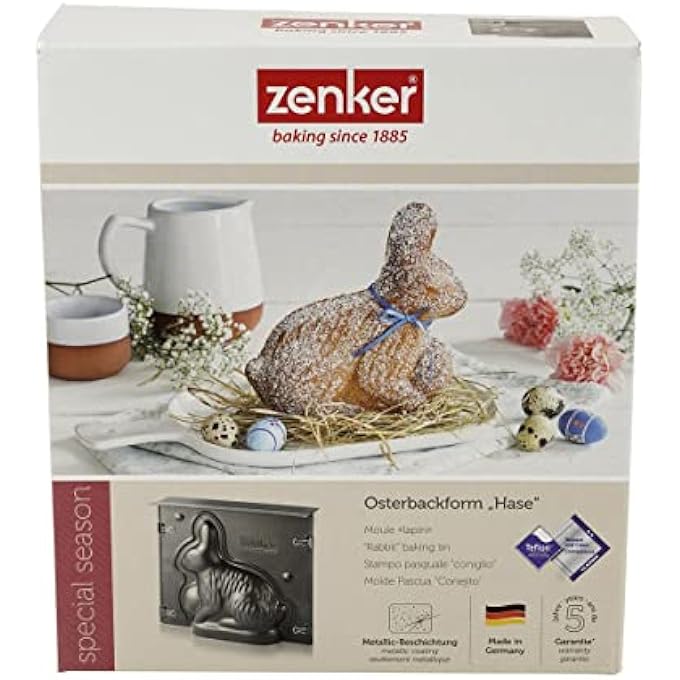 Zenker 3562 Easter Bunny Baking Tin Black - Image 5