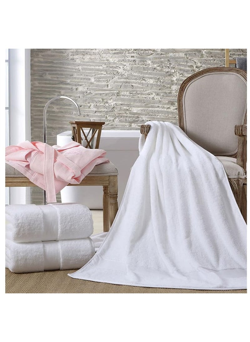 4pcs 70x140 cm Solid Bath Towel 600GMS 100% Cotton Premium Bath Sheet Soft & Highly Absorbent for Home Bathroom Hotel - White - pzsku/ZD16E6603EF54318B4C42Z/45/_/1725701440/09cbc423-7def-425c-8333-971c36ced877