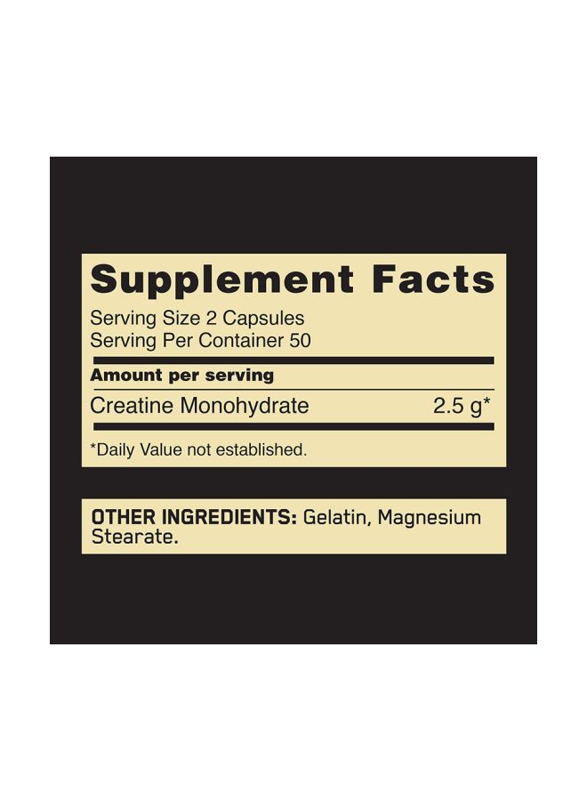 Optimum Nutrition Creatine Food Supplement - 200 Capsules - Image 4
