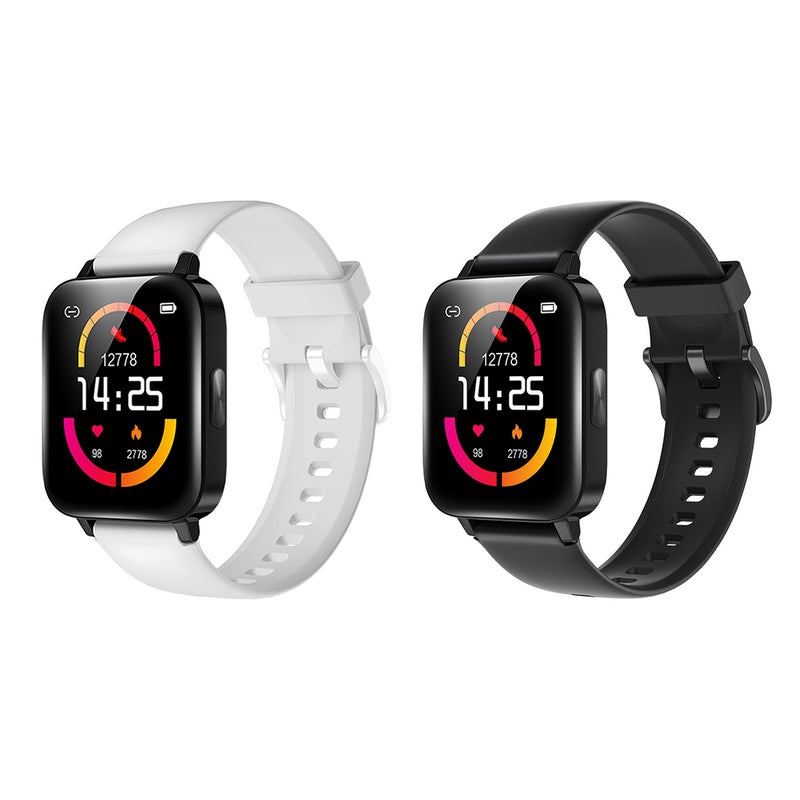 Smart Watch: 1.69 Inch HD Large Screen White Watch - 5ATM Waterproof Watch for 24 Hours Health Monitoring, Multiple Sports Mode & Daily Wear - Image 2