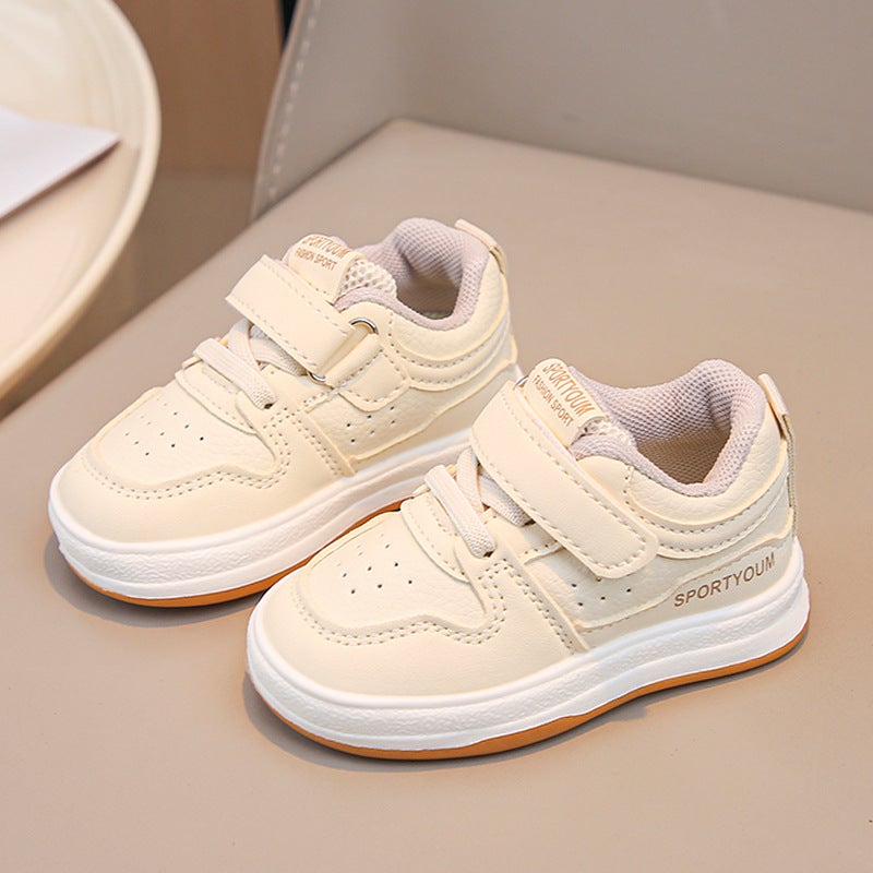 Spring Korean Style Children'S Velcro Non-Slip Casual Shoes Boys And Girls Baby Soft-Soled Toddler Shoes - Image 2