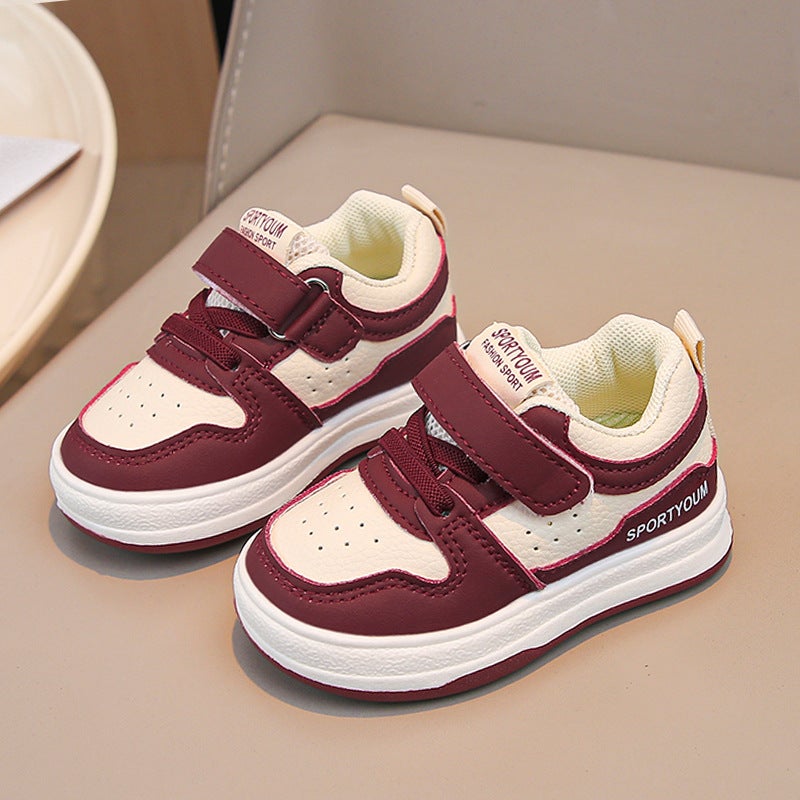 Spring Korean Style Children'S Velcro Non-Slip Casual Shoes Boys And Girls Baby Soft-Soled Toddler Shoes - Image 3