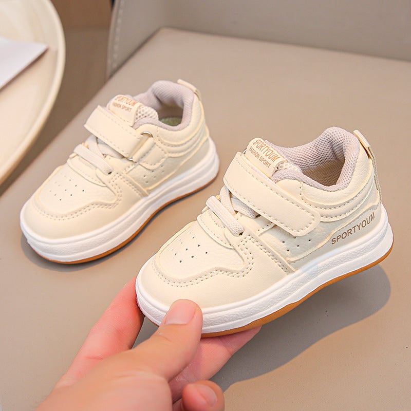 Spring Korean Style Children'S Velcro Non-Slip Casual Shoes Boys And Girls Baby Soft-Soled Toddler Shoes - Image 5