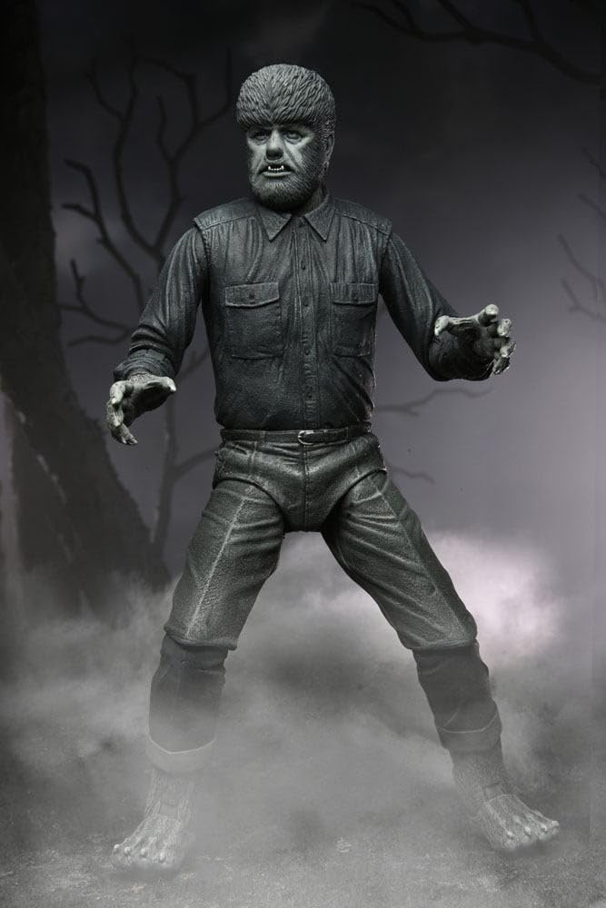 NECA - Universal Monsters Ultimate Wolf Man B&W 7" Figure - Image 2