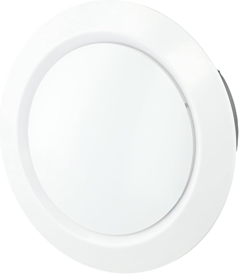 غطاية مشبك تهوية مستديرة قابلة للتعديل من مادة ABS، موزع سقف 150 ملم، أبيض وأسود - Image 3