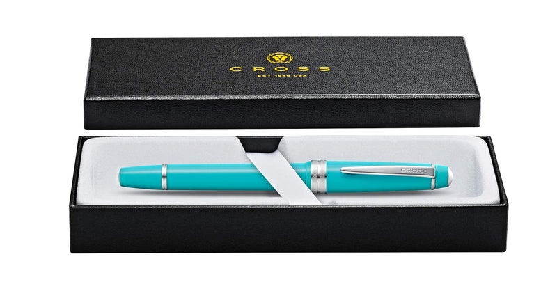 Cross Bailey Light Refillable Rollerball Pen Presented in a Everyday Gift Box - Medium Point, Black Ink, Polished Teal - Image 4