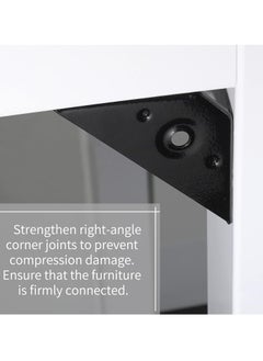 KASTWAVE 12 Pcs Steel Corner Braces Joint, Trapeziform Angle Code Brackets Corner Brace, Support Joint Bracket Fastener  - Image 5