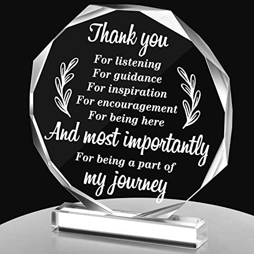 Yinder Thank You Gifts for Women Graduation Desk Decor Gifts for Teacher Coworker Doctor Nurse Leaving Job Inspirational Quotes Farewell Gift for Boss Staff Home Office Desk DecorDelicate Nonagon