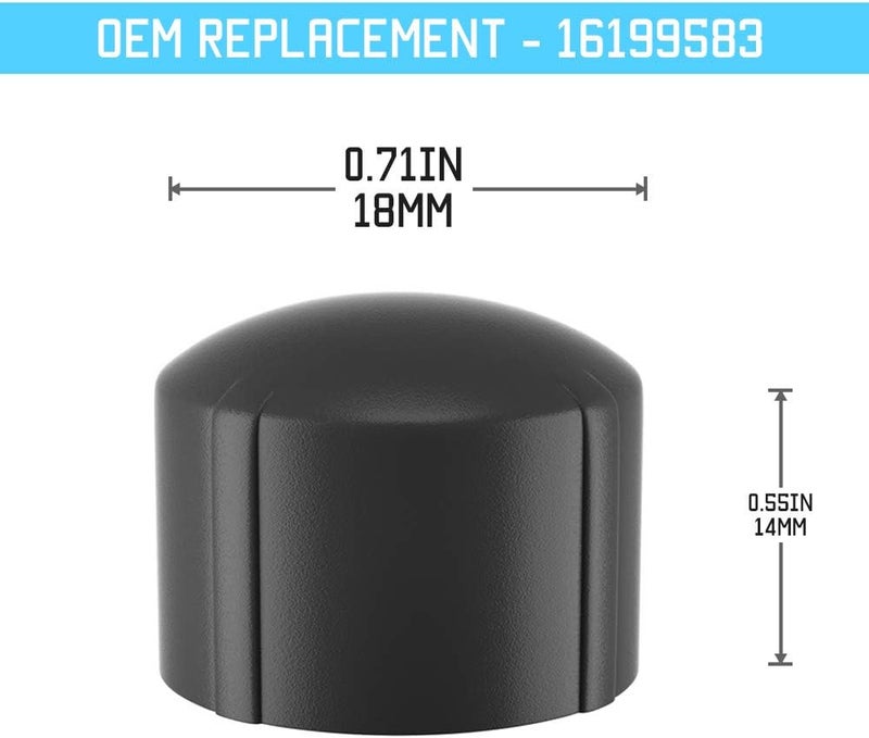 RDBS Stereo Radio Volume Control Knob Replacement Knobs Compatible with Select GM Vehicles GM 16199583 - Image 4