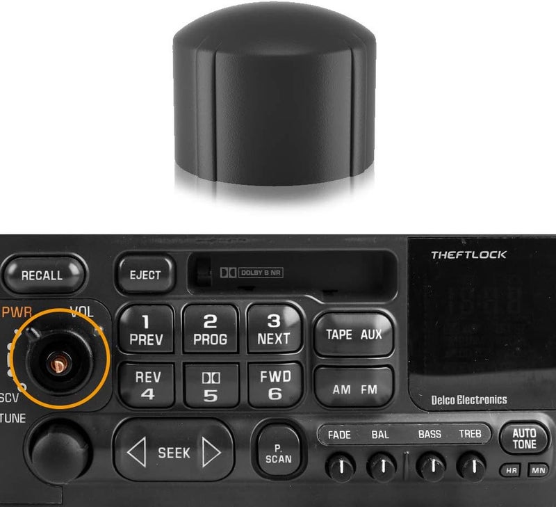 RDBS Stereo Radio Volume Control Knob Replacement Knobs Compatible with Select GM Vehicles GM 16199583 - Image 1