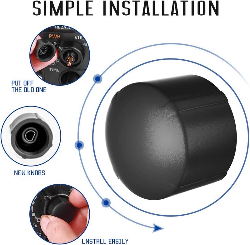 RDBS Stereo Radio Volume Control Knob Replacement Knobs Compatible with Select GM Vehicles GM 16199583 - Image 5