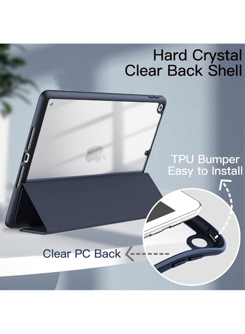 روك بو حافظة لجهاز iPad مقاس 9.7 بوصة (الجيل السادس/الخامس 2018/2017) مع حامل قلم شفاف وغطاء خلفي شفاف وحامل رفيع وغطاء لوحي مقاوم للصدمات مع خاصية الإيقاظ/السكون التلقائي - Image 3