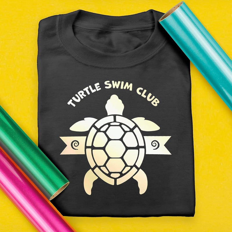 Siser EasyWeed Heat Transfer Vinyl 118 x 5ft Roll Electric Pearl  Compatible RomeoJuliet  Other Professional or Craft Cutters  Layerable  CPSIA Certified - Image 4