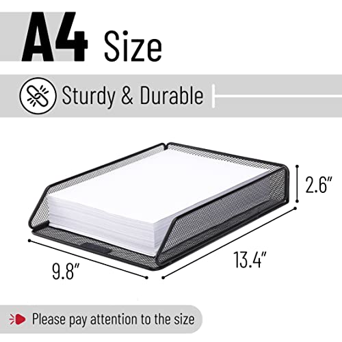 Mr. Pen Mr Pen Mesh Desk Organizer Single Tray with Letter Tray File Holder for Desk Paper Management - Image 3