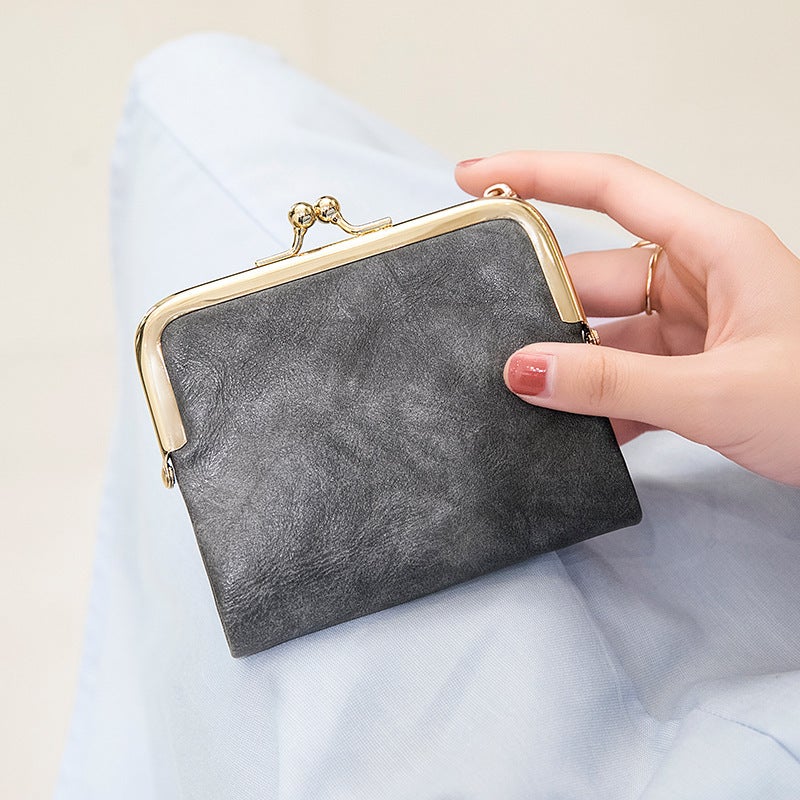 Multifunctional Solid Color PU Leather Wallet, RFID Blocking Design Portable Daily Storage Purse for Cards Cash Coin Business Use - Image 1
