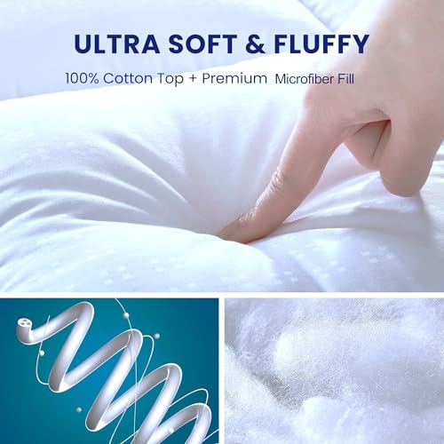 AJISH 1200 GSM Mattress Topper Twin Size 72" X 48" | Luxurious Hotel Feel Bed Topper with 4 Corner Elastic Band | Soft & Comfortable | Best for Hair & Skin (White, 4 X 6 Feet) - Image 2
