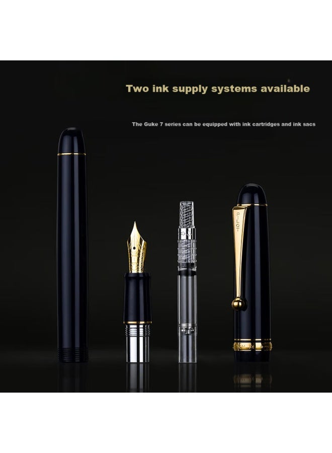 Pilot Custom 74 Fountain Pen Set For Calligraphy Writing, High-End Business Gift Box Fkkn12Srttgef Ef Nib Transparent Turquoise Green - Image 5