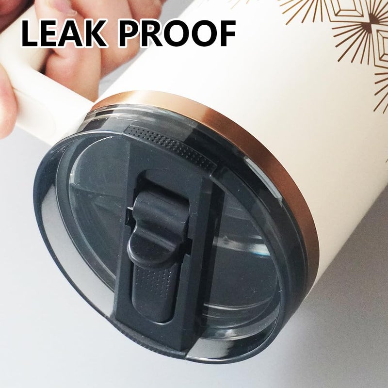 Dreamfocus 40 oz Leak Proof Flip Straw Lid Replacement for Stanley 40 oz Quencher H2.0 and ProTour Tumbler - Image 3