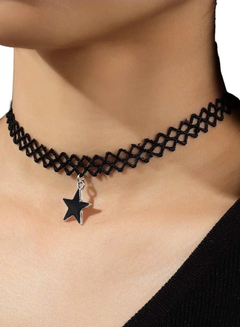 يوكا  قلادة سلسلة مزخرفة قلادة بتعليقة نجم تصميم مختلف - Image 1