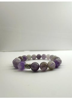 Kehribar Point Amber Point Amethyst Natural Stone Bracelet  - Image 1