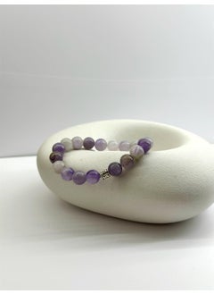 Kehribar Point Amber Point Amethyst Natural Stone Bracelet  - Image 2