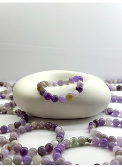 Kehribar Point Amber Point Amethyst Natural Stone Bracelet  - Image 4