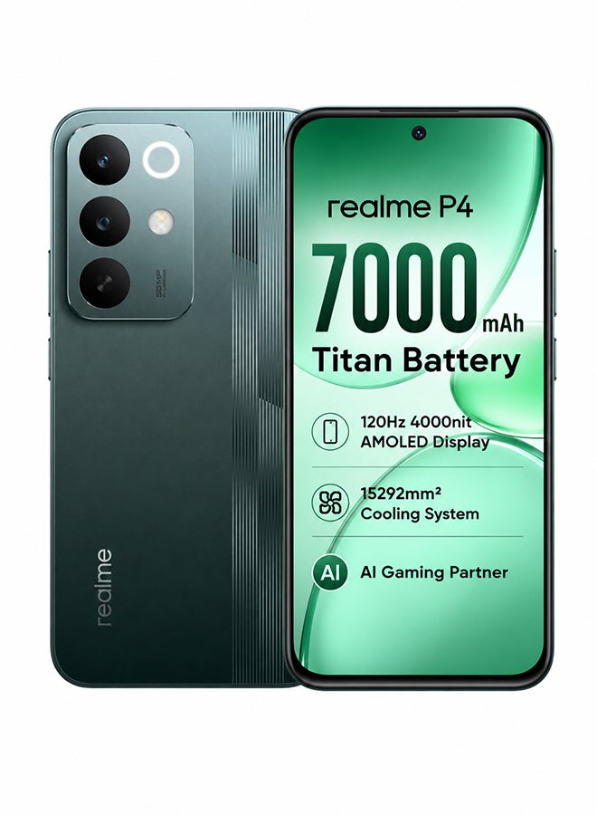 realme P4 Dual SIM 4G Racing Green 8GB RAM 256GB - International Version - Image 1