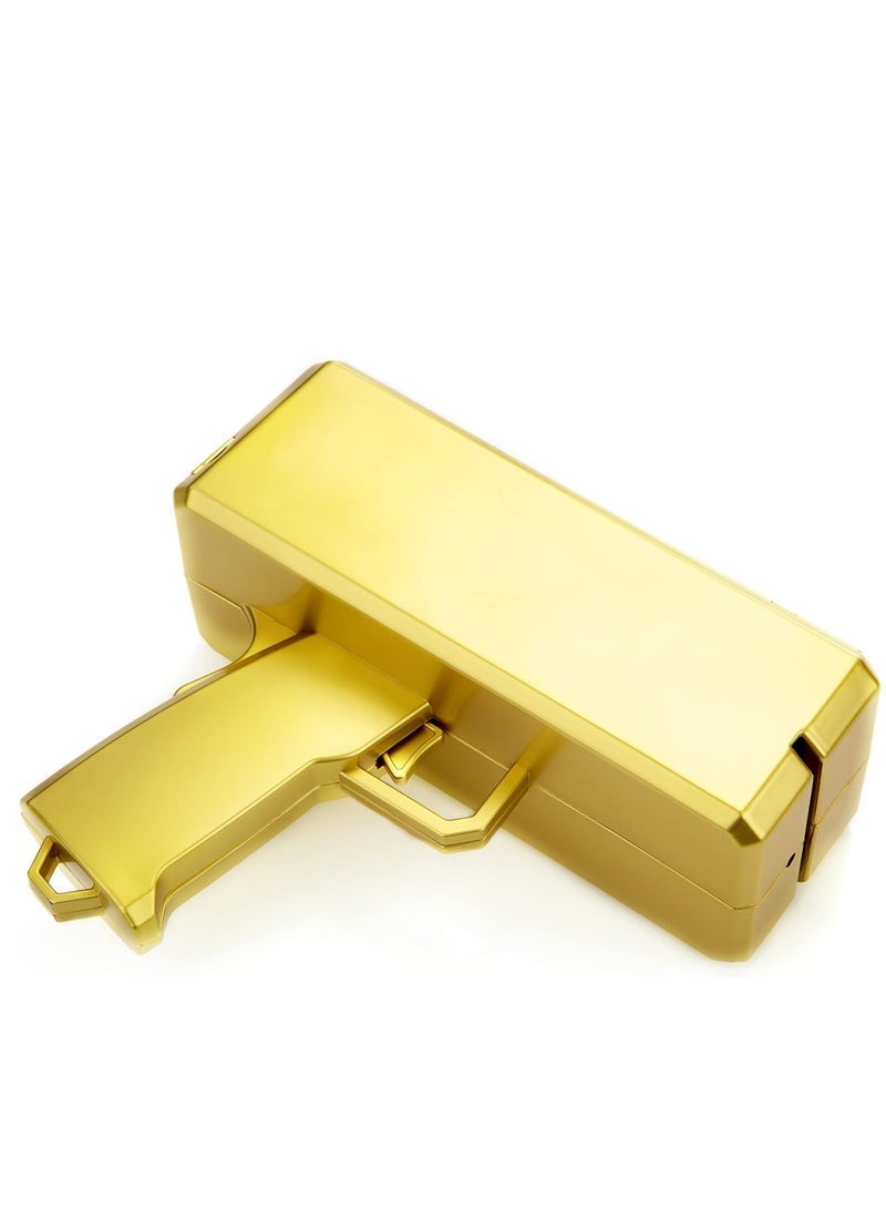 Gulf Trend Gold Money Guns Shooter – Super Money Gun Make it Rain Toy Gun, Handheld Spray Cash Gun for Game, Movies, Party Supplies (Golden) - Image 3