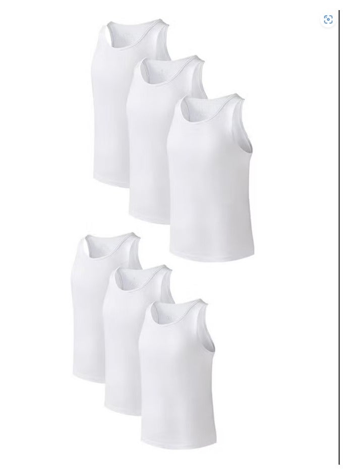 Men's cotton undershirt, 6 pieces