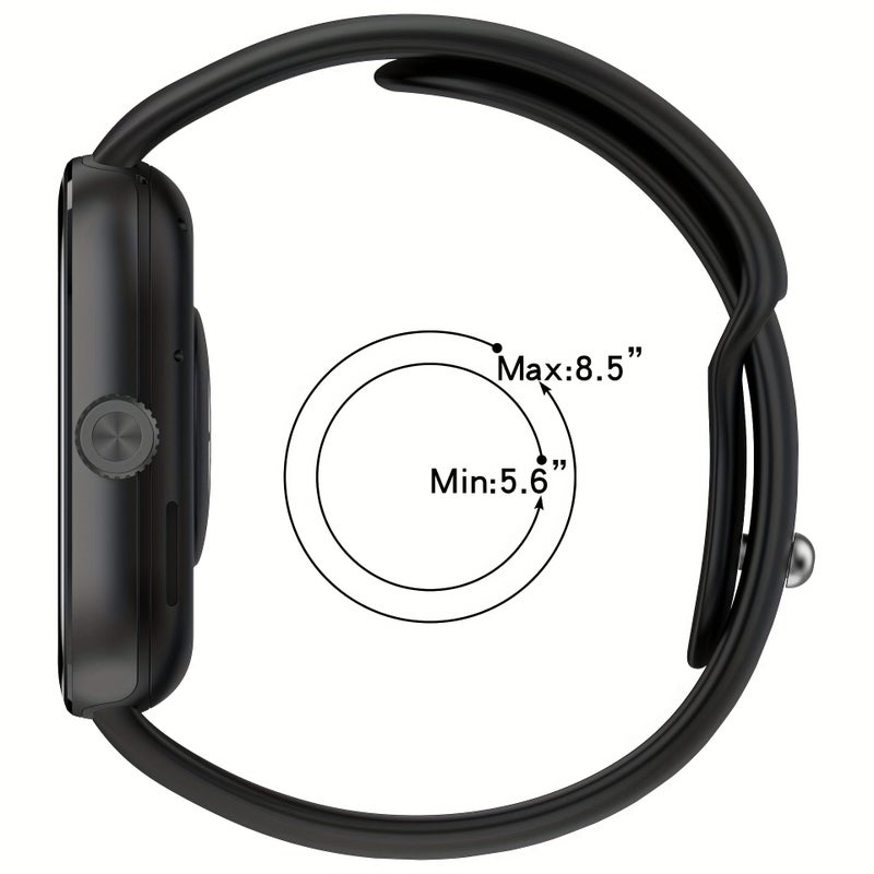 Pink Silicone Strap For Xiaomi Redmi Watch 5 4 Bracelet - Image 3