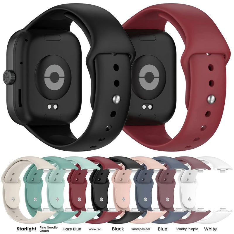Pink Silicone Strap For Xiaomi Redmi Watch 5 4 Bracelet - Image 4