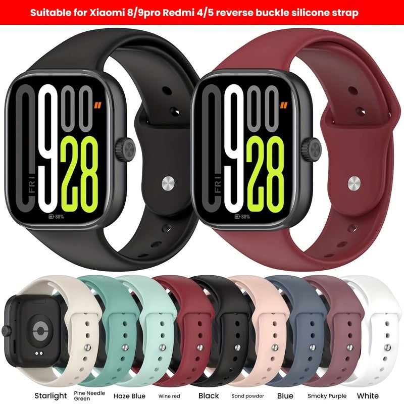 Pink Silicone Strap For Xiaomi Redmi Watch 5 4 Bracelet - Image 1