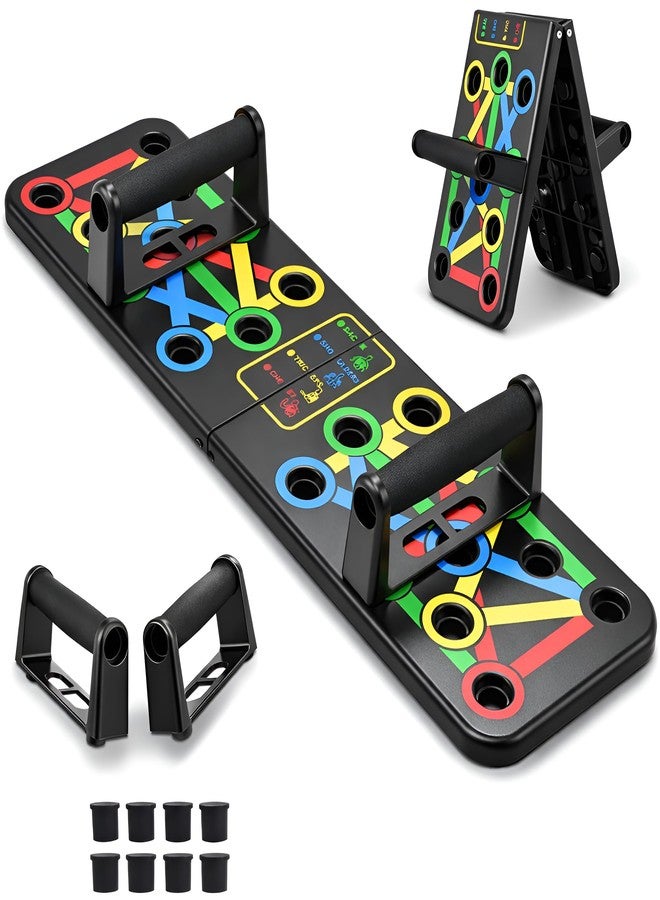 PulGos 15-in-1 Pushup Board for Men & Women | Foldable Gym Equipment for Home Workout | 𝐌𝐮𝐥𝐭𝐢- 𝐅𝐮𝐧𝐜𝐭𝐢𝐨𝐧 Push Up Stand for Chest, Triceps, Shoulders & Back | Portable Home Gym Training Kit - Image 1