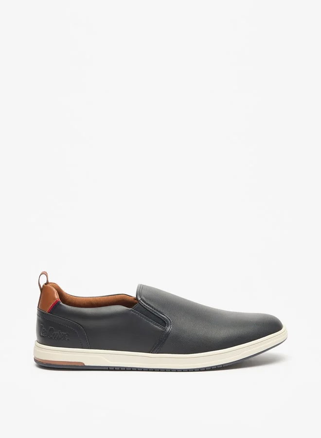 Lee Cooper Men's Solid Loafers with Pull Tabs